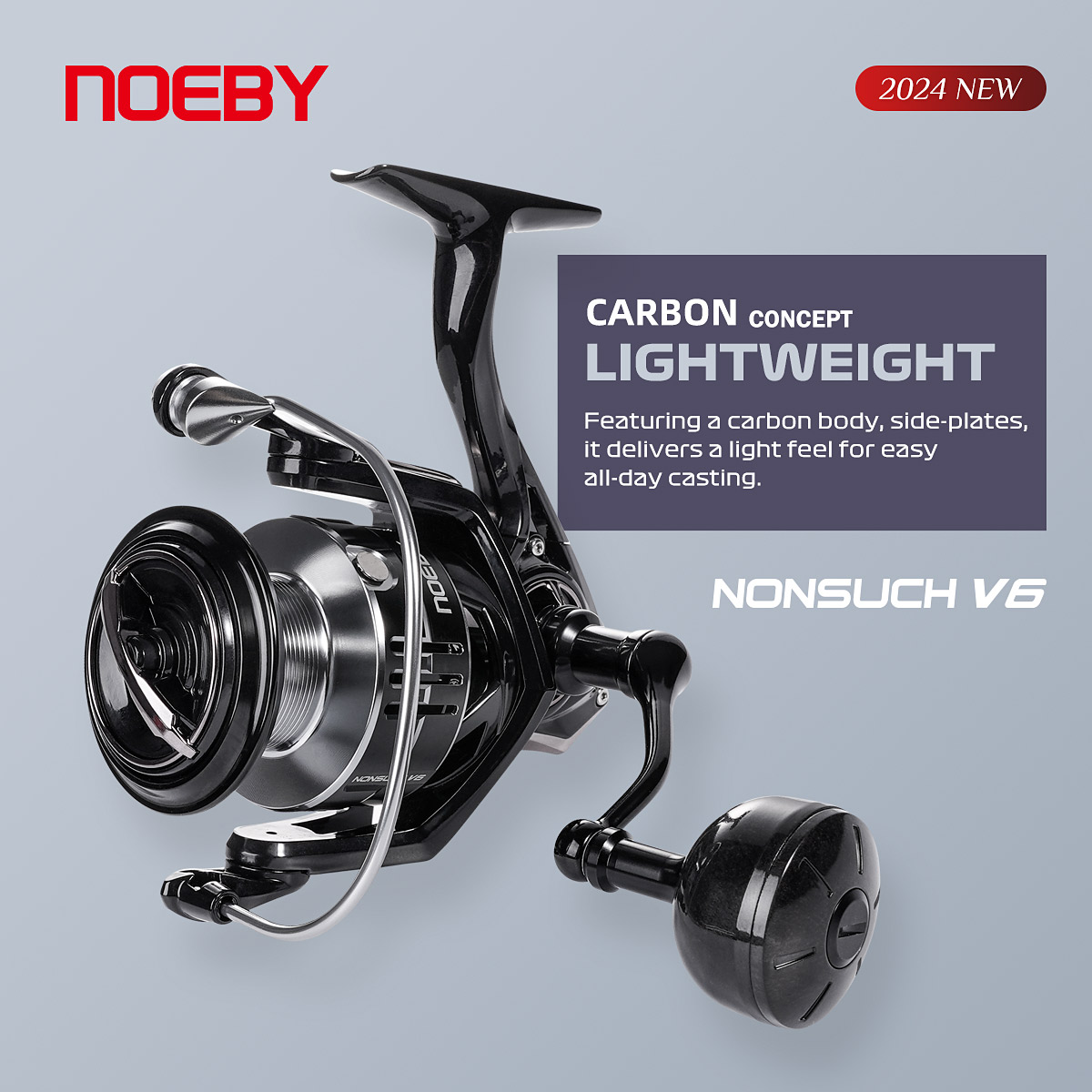 Abu Garcia Reel Max - Carrete de pesca giratorio Noeby de
