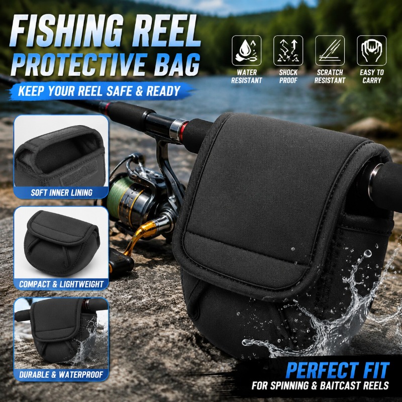 Reel Bag - Funda Protectora para Carrete de Pesca,