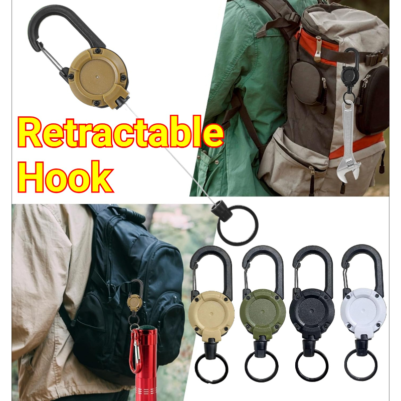 Reel Bag - 1/2/4 unidades de Portacredenciales Retráctiles Extensibles