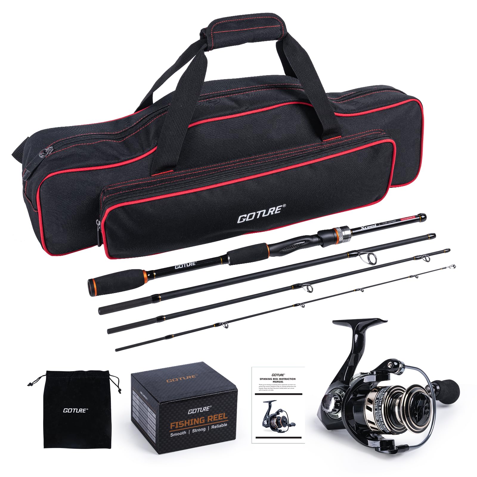 Combo de Caña de Pescar Girato - Reel Bag reseña y precio