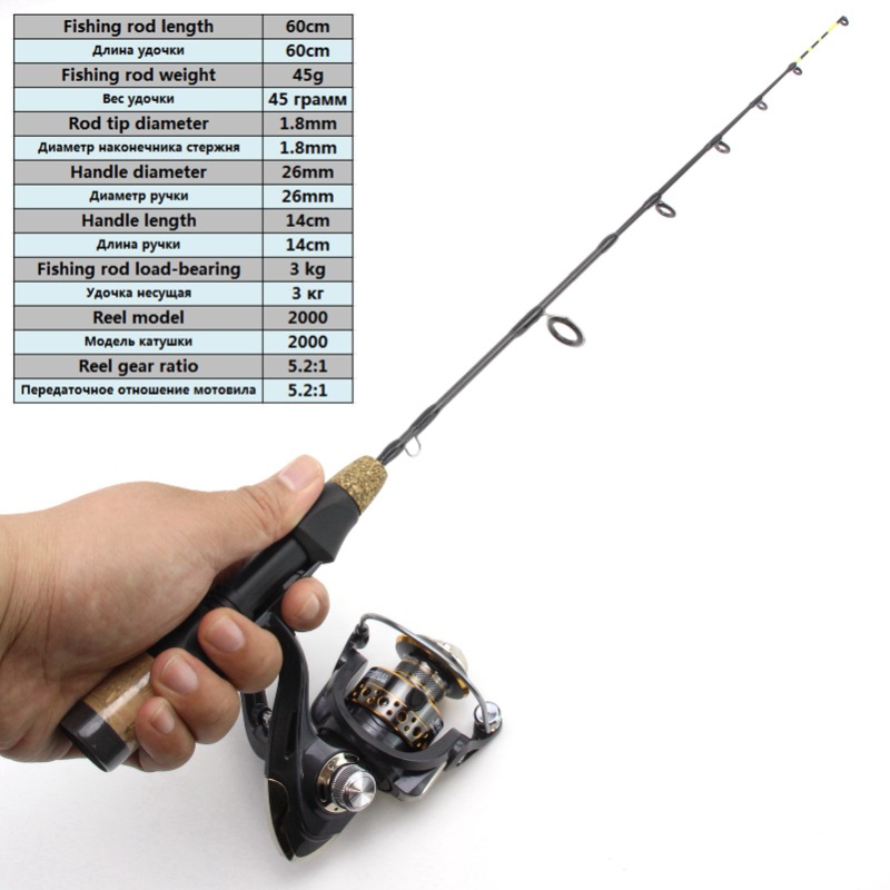 Combos de carrete de caña de 6 - Ice Fishing Reel reseña y precio