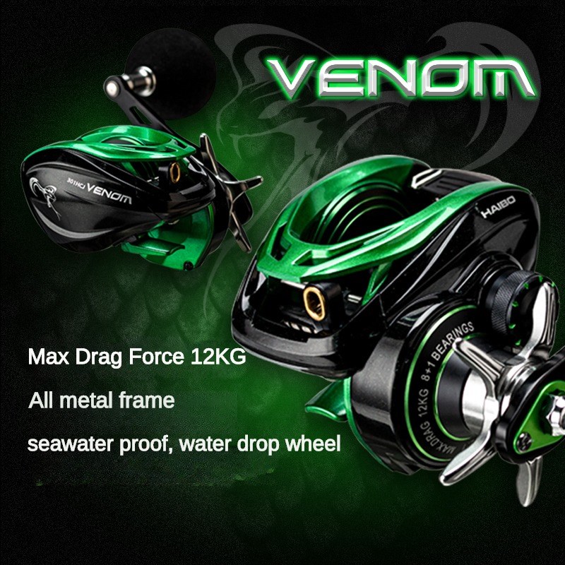 HAIBO VENOM-carrete de pesca a - Ice Fishing Reel reseña y precio
