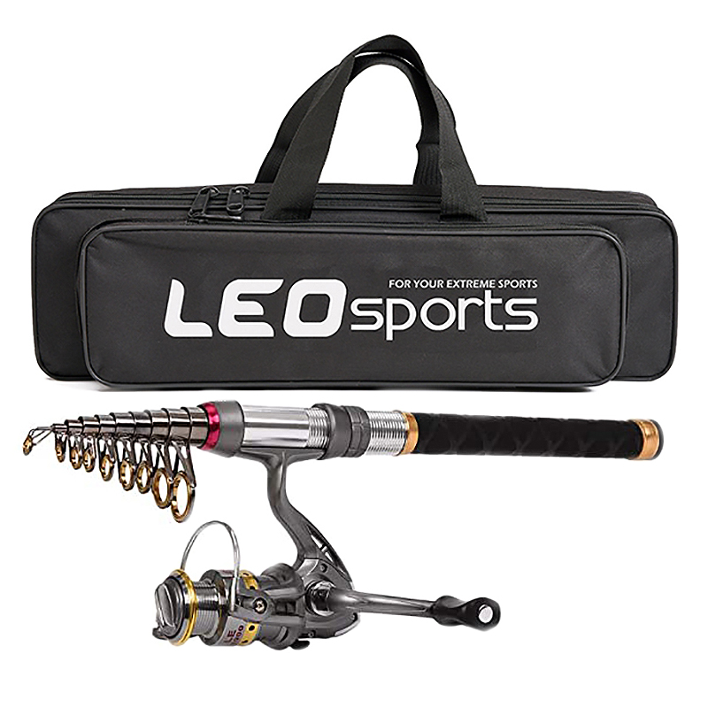 Combo de caña de pescar y carr - Reel Bag reseña y precio