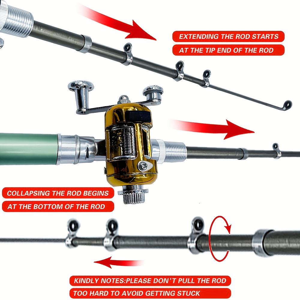 Juego combinado de carrete y c - Ice Fishing Reel reseña y precio