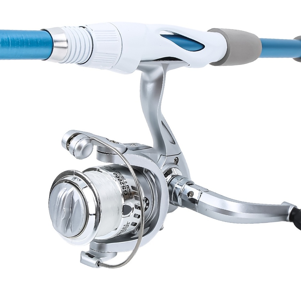Caña de Pescar Azul y Blanca d - Reel Bag reseña y precio